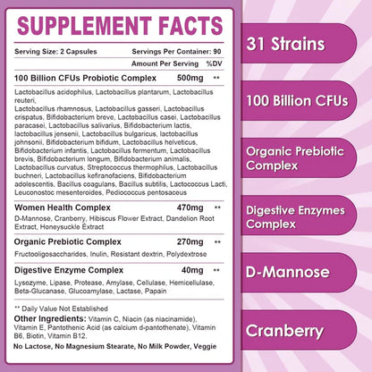Probiotiques pour la santé intestinale des femmes