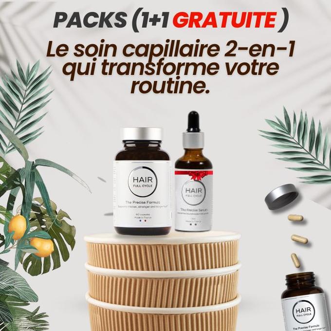 Packs (1+1) LE DUO CYCLE COMPLET DE CHEVEUX + Serum
